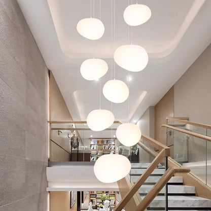 Modern Raindrop Staircase Chandelier