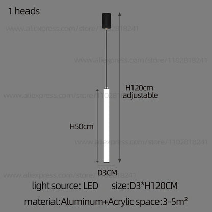Cascade Strip LED Staircase Chandelier
