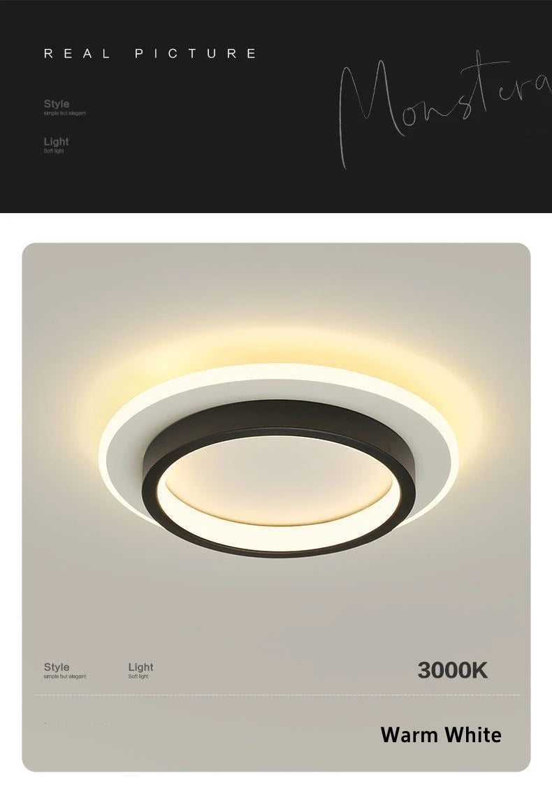 Minimalist Halo LED Flush Ceiling Light