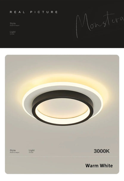 Minimalist Halo LED Flush Ceiling Light