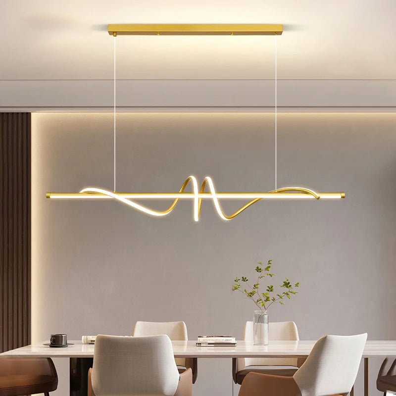 Minimalist Linear LED Chandelier