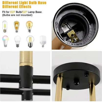 Minimalist Linear Globe Ceiling Light