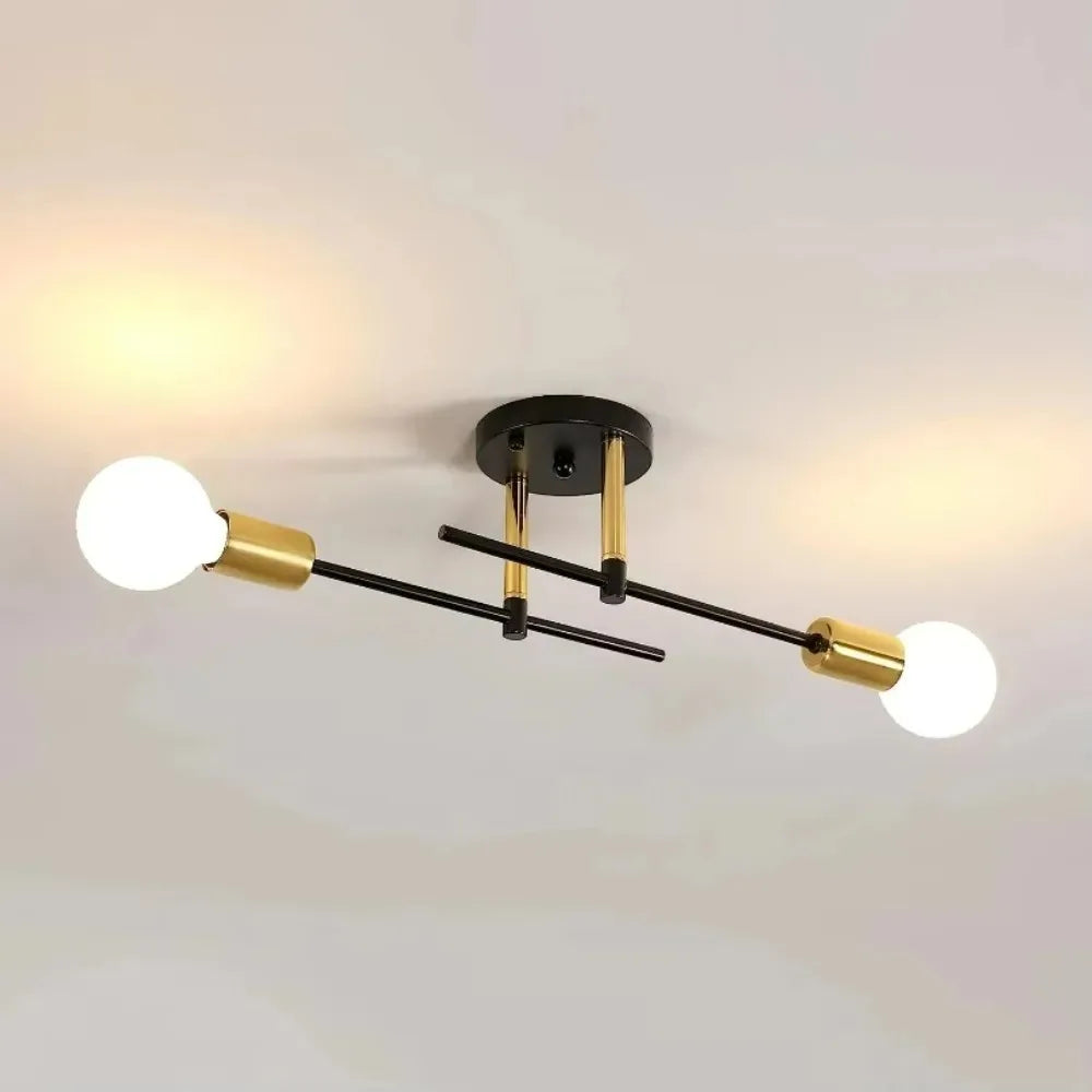 Minimalist Linear Globe Ceiling Light