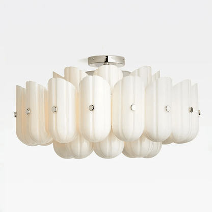 Fluted Glass Semi-Flush Ceiling Light, alternative view 11