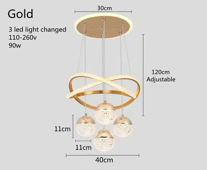 Nordic Halo LED Chandelier