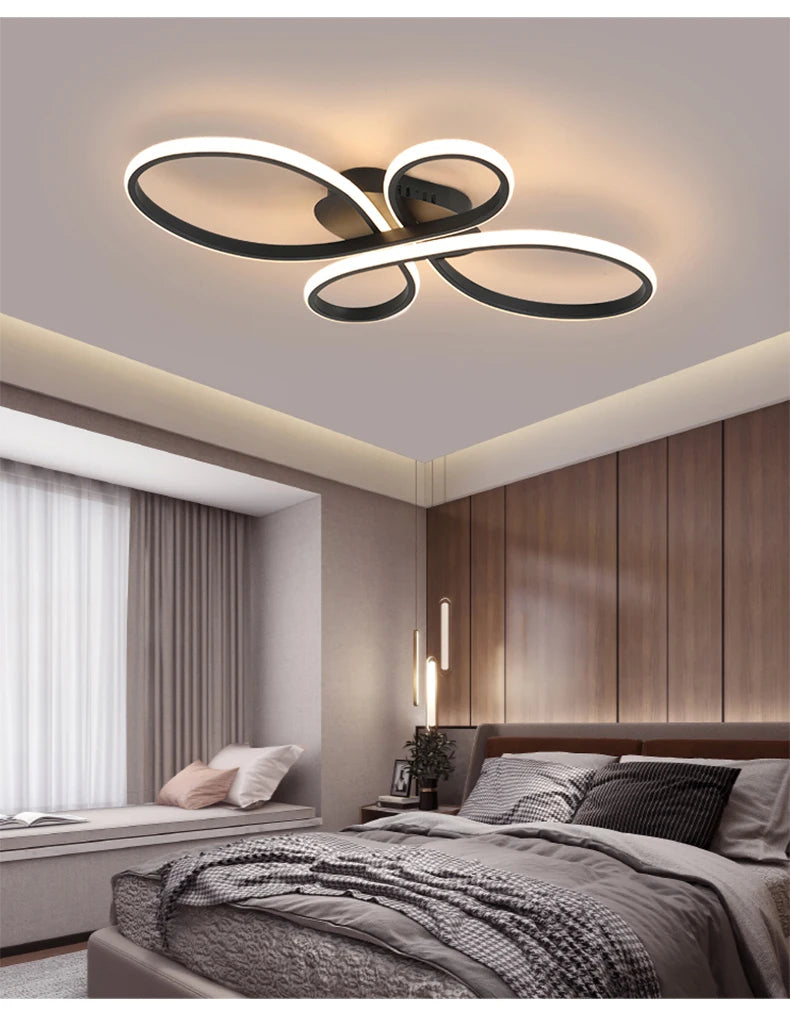 Floral Loop LED Flush Ceiling Light