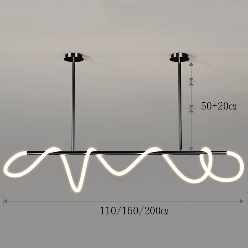 Nordic Ring Line Chandelier
