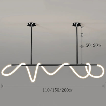 Nordic Ring Line Chandelier