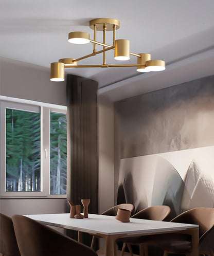 Mid-Century Sputnik Semi-Flush Ceiling Light, alternative view 6