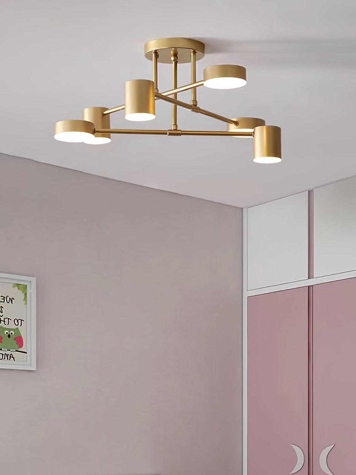 Mid-Century Sputnik Semi-Flush Ceiling Light, alternative view 8