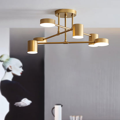 Mid-Century Sputnik Semi-Flush Ceiling Light, alternative view 5
