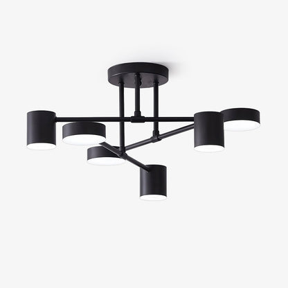 Mid-Century Sputnik Semi-Flush Ceiling Light by Everden Living