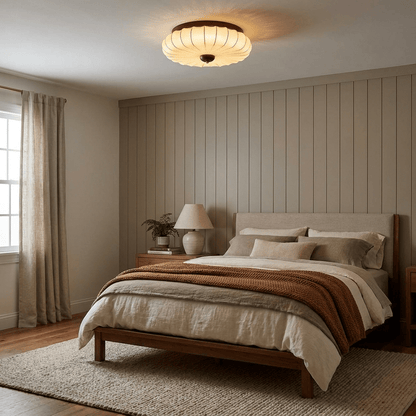 Fabric Petal Flush Ceiling Light, alternative view 7
