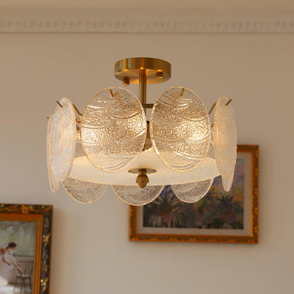 Gold Glass Globe Ceiling Light, alternative view 4