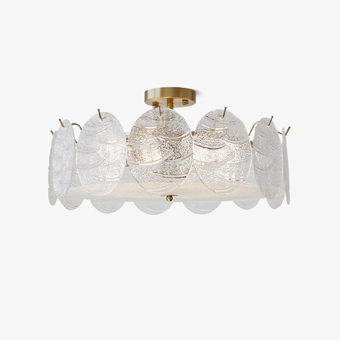 Gold Glass Globe Ceiling Light by Everden Living