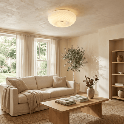 Swirl Glass Flush Ceiling Light, alternative view 8