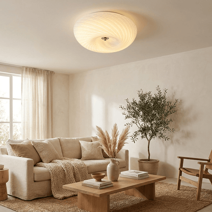 Swirl Glass Flush Ceiling Light, alternative view 2