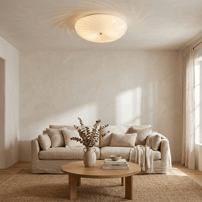 Swirl Glass Flush Ceiling Light, alternative view 5