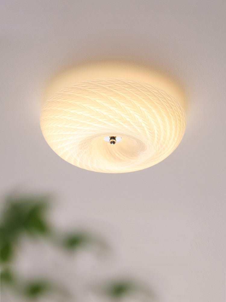 Swirl Glass Flush Ceiling Light, alternative view 3
