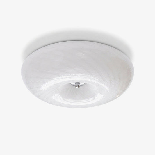 Swirl Glass Flush Ceiling Light by Everden Living