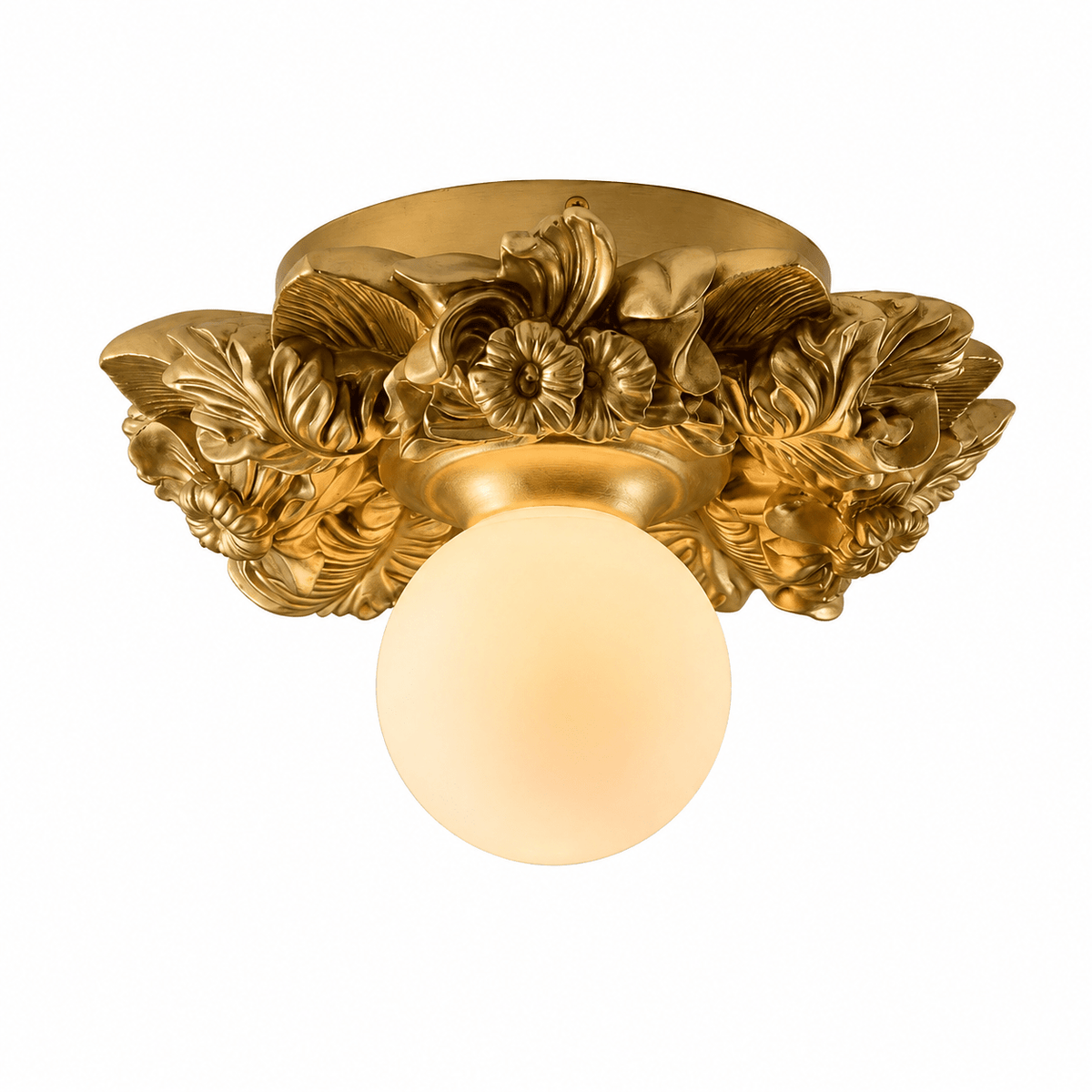 Victorian Glass Flush Ceiling Light, alternative view 9