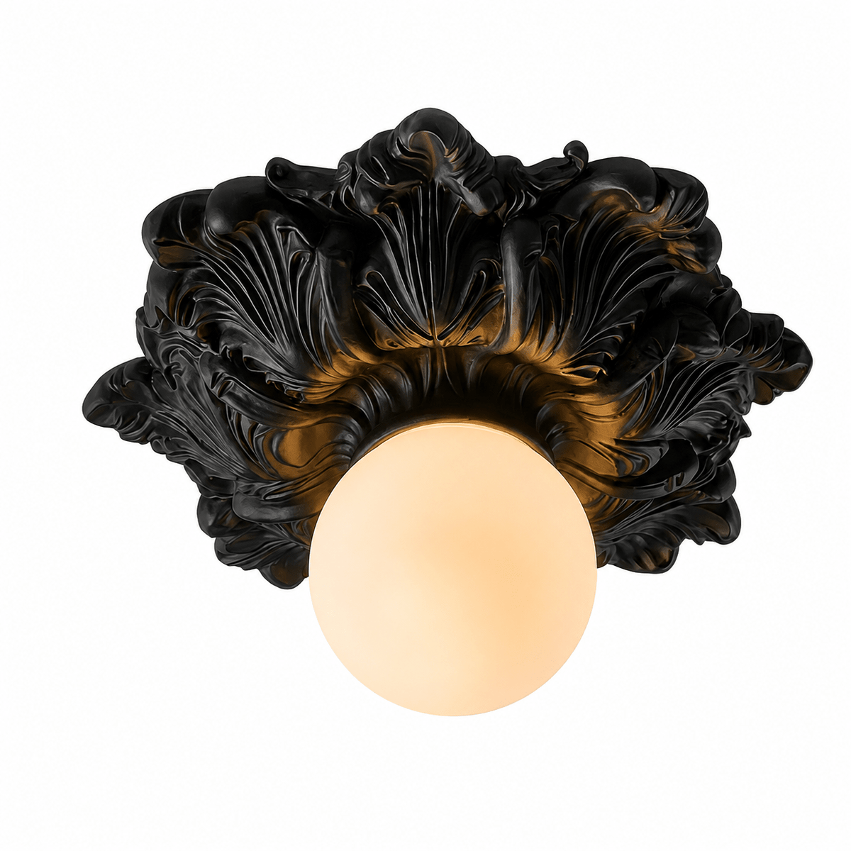 Victorian Glass Flush Ceiling Light, alternative view 13