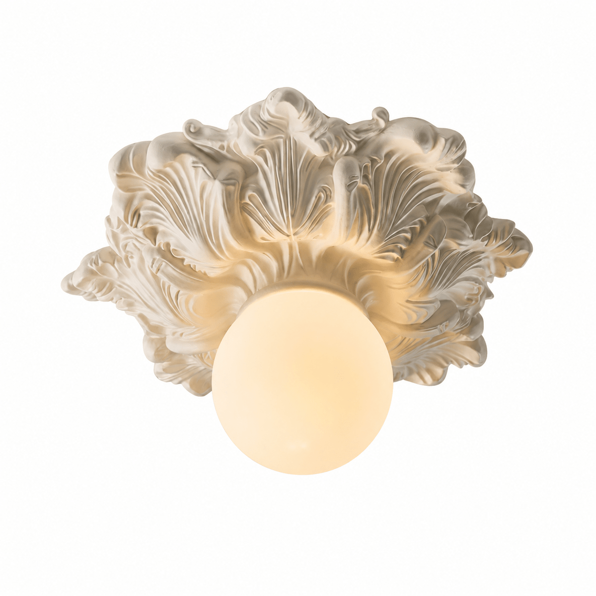 Victorian Glass Flush Ceiling Light, alternative view 11