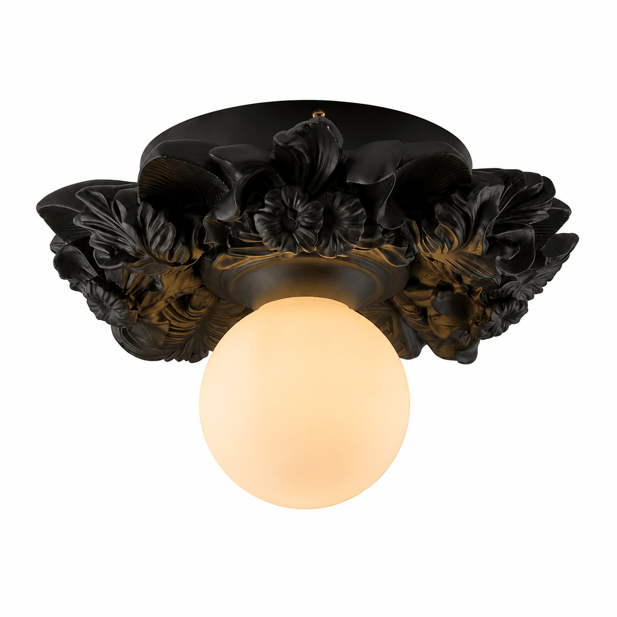 Victorian Glass Flush Ceiling Light, alternative view 10