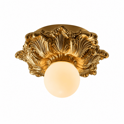 Victorian Glass Flush Ceiling Light, alternative view 12