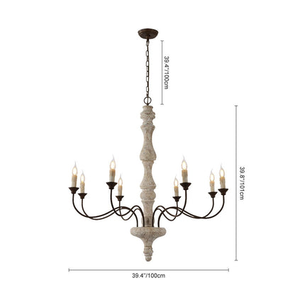 Farmhouse 5-Light Candle Style Chandelier – alternative view 8