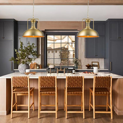 Modern Industrial 1-Light Metal Single Dome Pendant Light – alternative view 7