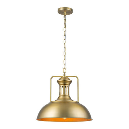 Modern Industrial 1-Light Metal Single Dome Pendant Light – alternative view 8