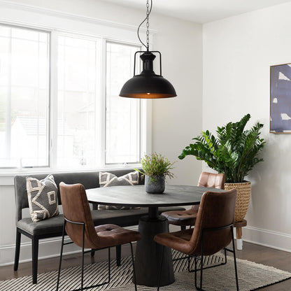 Modern Industrial Single Dome Pendant Light – alternative view 6