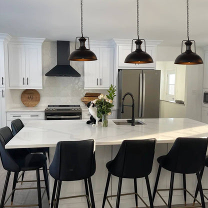 Modern Industrial Single Dome Pendant Light – alternative view 3