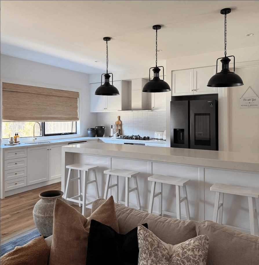 Modern Industrial Single Dome Pendant Light – alternative view 2