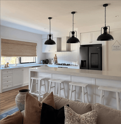 Modern Industrial Single Dome Pendant Light – alternative view 2