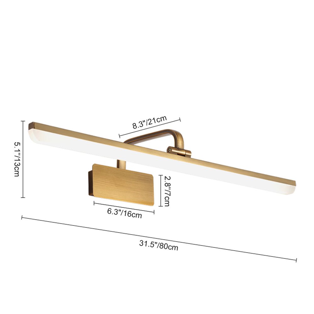 Modern Led Bath Bar Armed Bathroom Vanity Light In Gold – alternative view 7