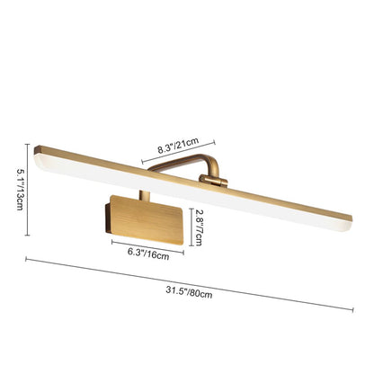 Modern Led Bath Bar Armed Bathroom Vanity Light In Gold – alternative view 7